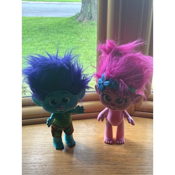 Hasbro Trolls Dolls 2019 Poppy & Branch Figures 10" - Picture 1 of 4
